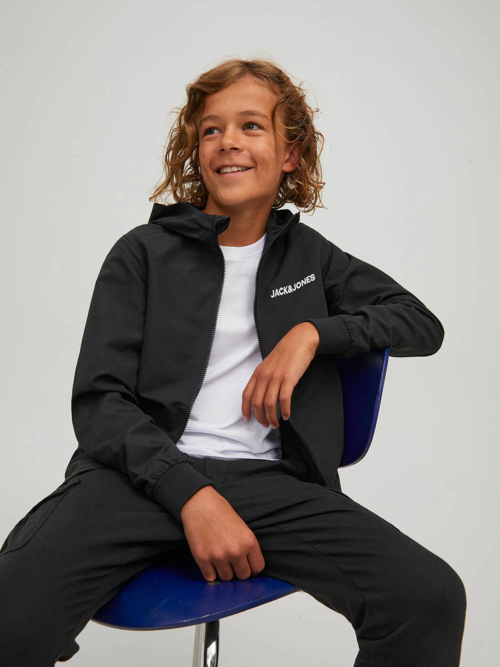 JACK & JONES zomerjas JJERUSH zwart
