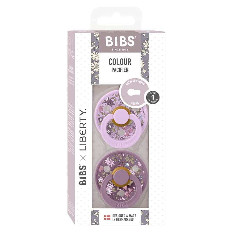 Bibs Liberty str 1 (2 pk) Chamomile/Violet Sky - Rumpetroll