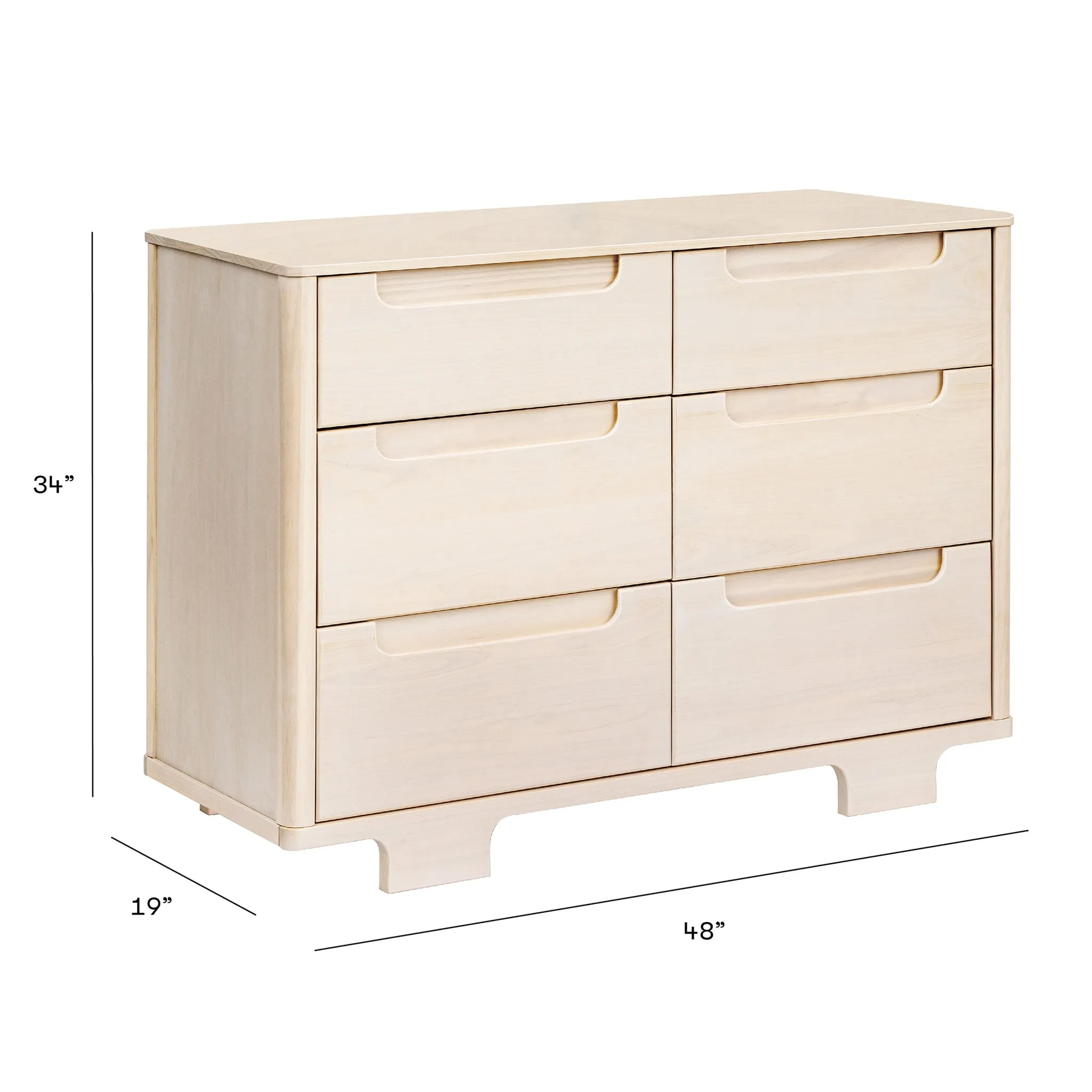 Babyletto Bureau 6 Tiroirs Yuzu - Naturel lavé