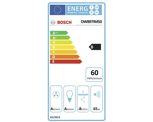 Bosch DWB97IM50 wandafzuigkap, 90 x 50 cm (B x D), roestvrij staal