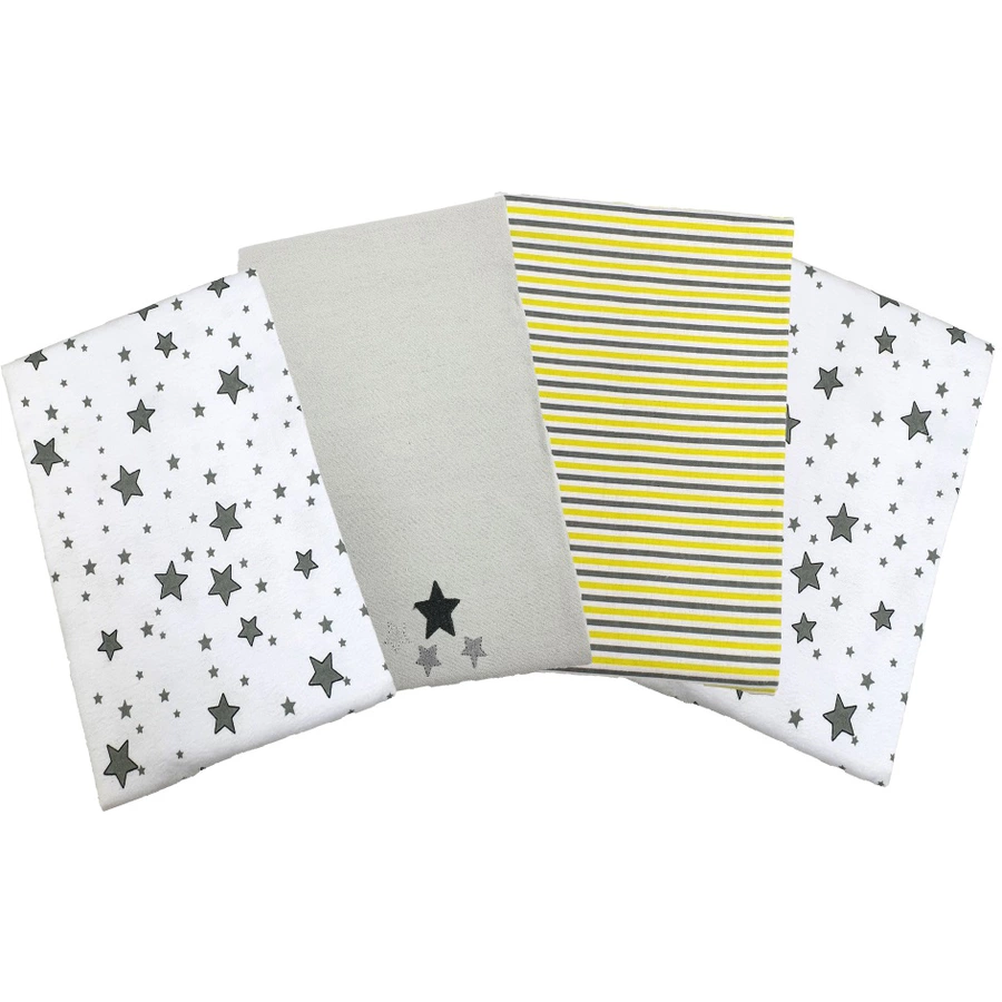 HÜTTE & CO Moltontücher 4er Pack Sternchen