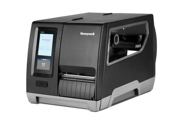 Honeywell PM45 - Etiketprinter - termo transfer - Rulle (11,4 cm) - 300 dpi - op til 300 mm/sek. - USB 2.0, Gigabit LAN, USB 2.0 vært, seriel