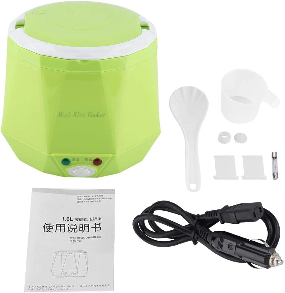 Mini cuiseur de riz de 1,6L 24V 140W vert Vendos85