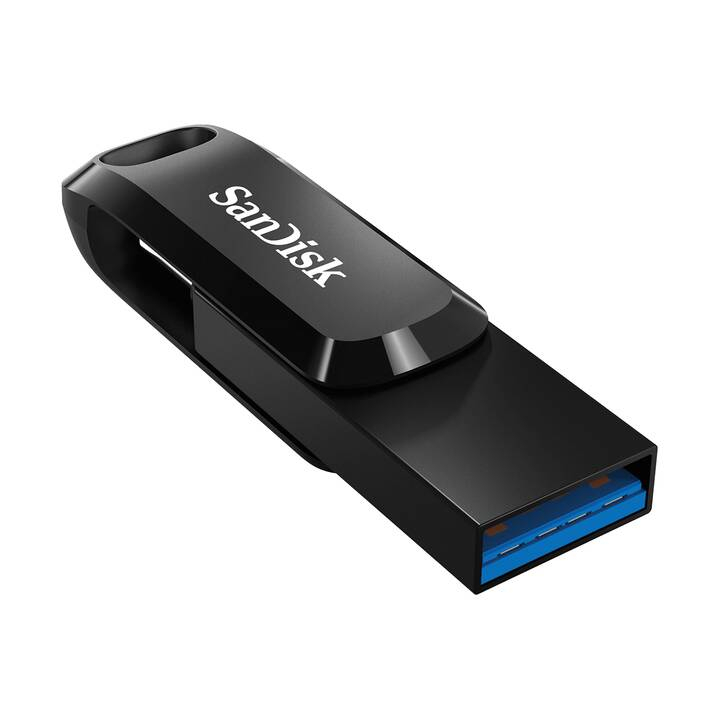 (128GB) Ultra Dual Drive Go USB C / USB 3.1 Speicher Stick Flash Drive 150Mbps (SDDDC3-128G-G46) - Schwarz