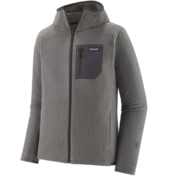 Veste polaire randonnée PATAGONIA M'S R1 AIR FULL-ZIP HOODY FOREVER GREY