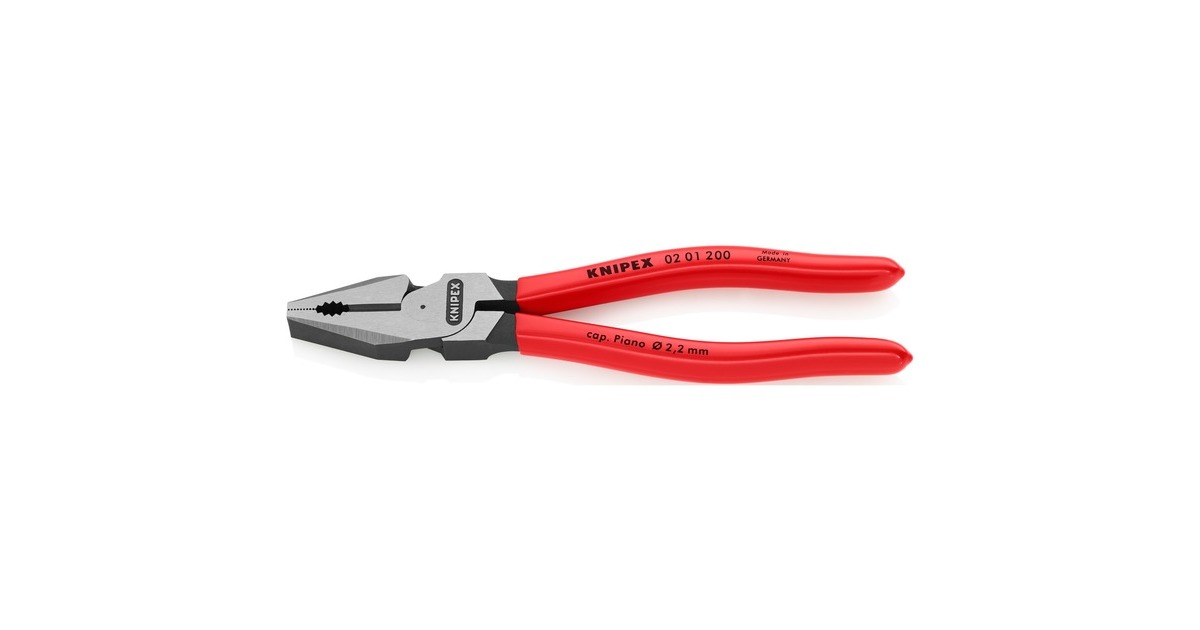 KNIPEXKracht-Kombitang 200 mm combinatietang  (Rood)