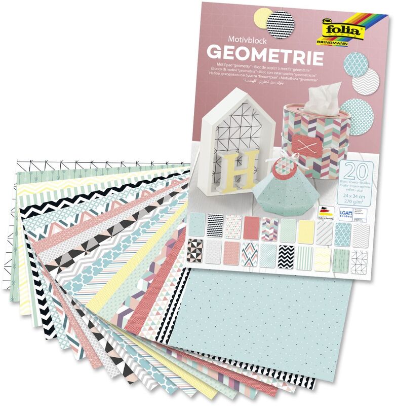 Folia Motivblock, Geometrie, bunt