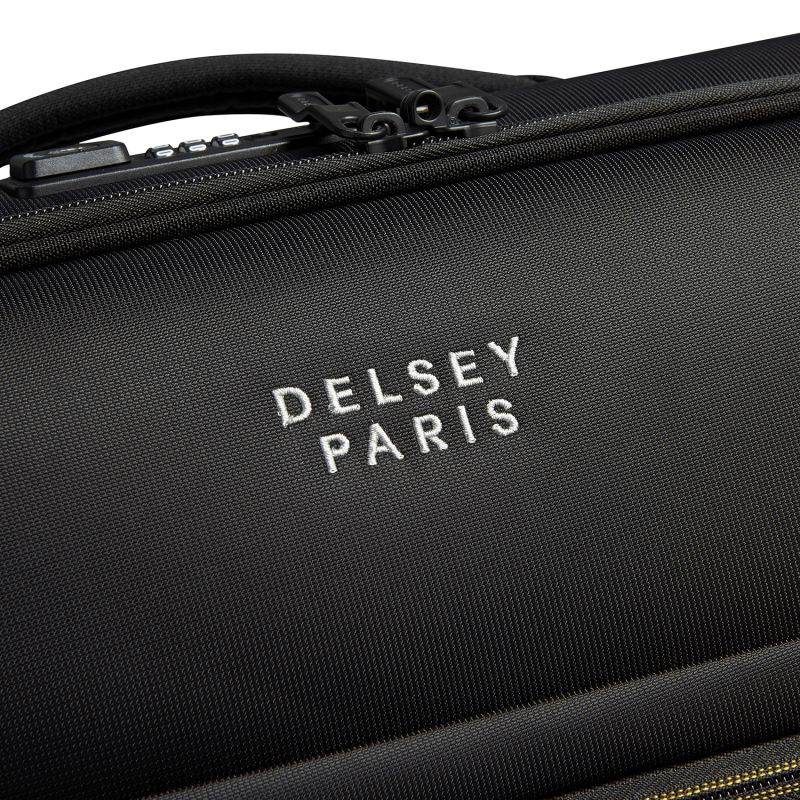 Valise cabine souple Brochant 3 Slim 55 cm Noir Profond