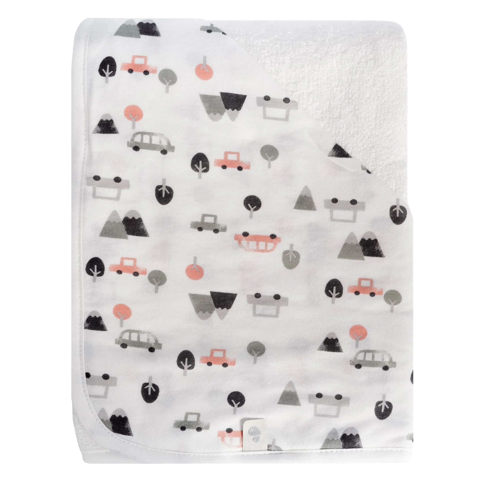 Perlimpinpin Serviette Capuchon Bambou - Voitures