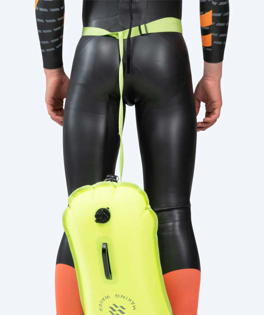 Watery havtaske - Swim Buoy & Dry Bag 28L - Fluo Gul