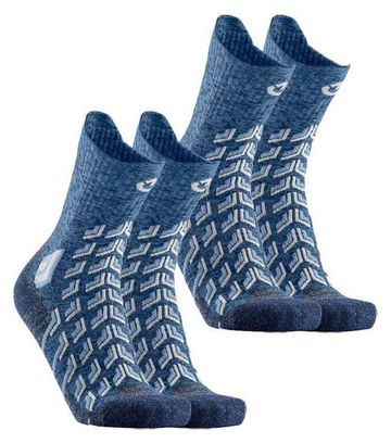 Chaussettes randonnée femme pour l'été. Lot x 2 paires - Trekking Cool Crew Lady