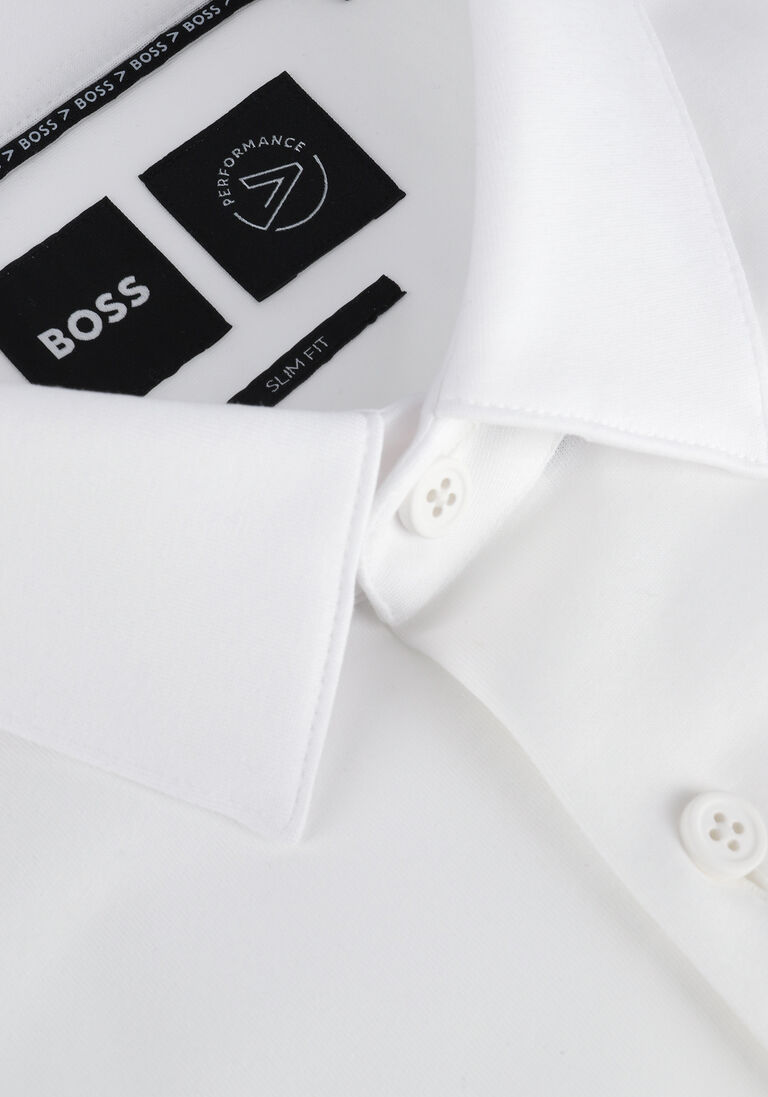 BOSS witte boss klassiek overhemd p-hank-s-kent-c1-222