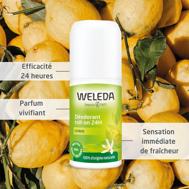 Déodorants roll-on 24h - Citrus - 2 x 50 ml