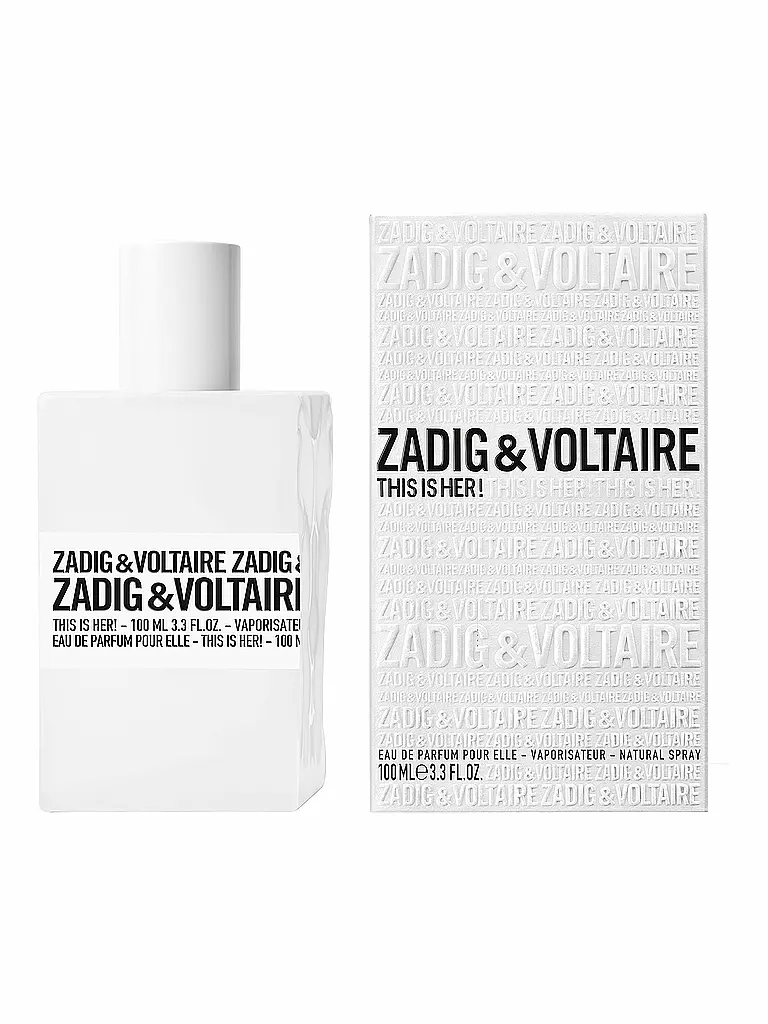 ZADIG & VOLTAIRE This is Her! Eau de Parfum Vaporisateur 100ml keine Farbe
