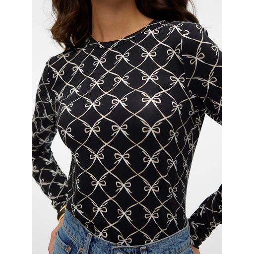 Vero Moda Alberte Cilia Bluse, Black, S