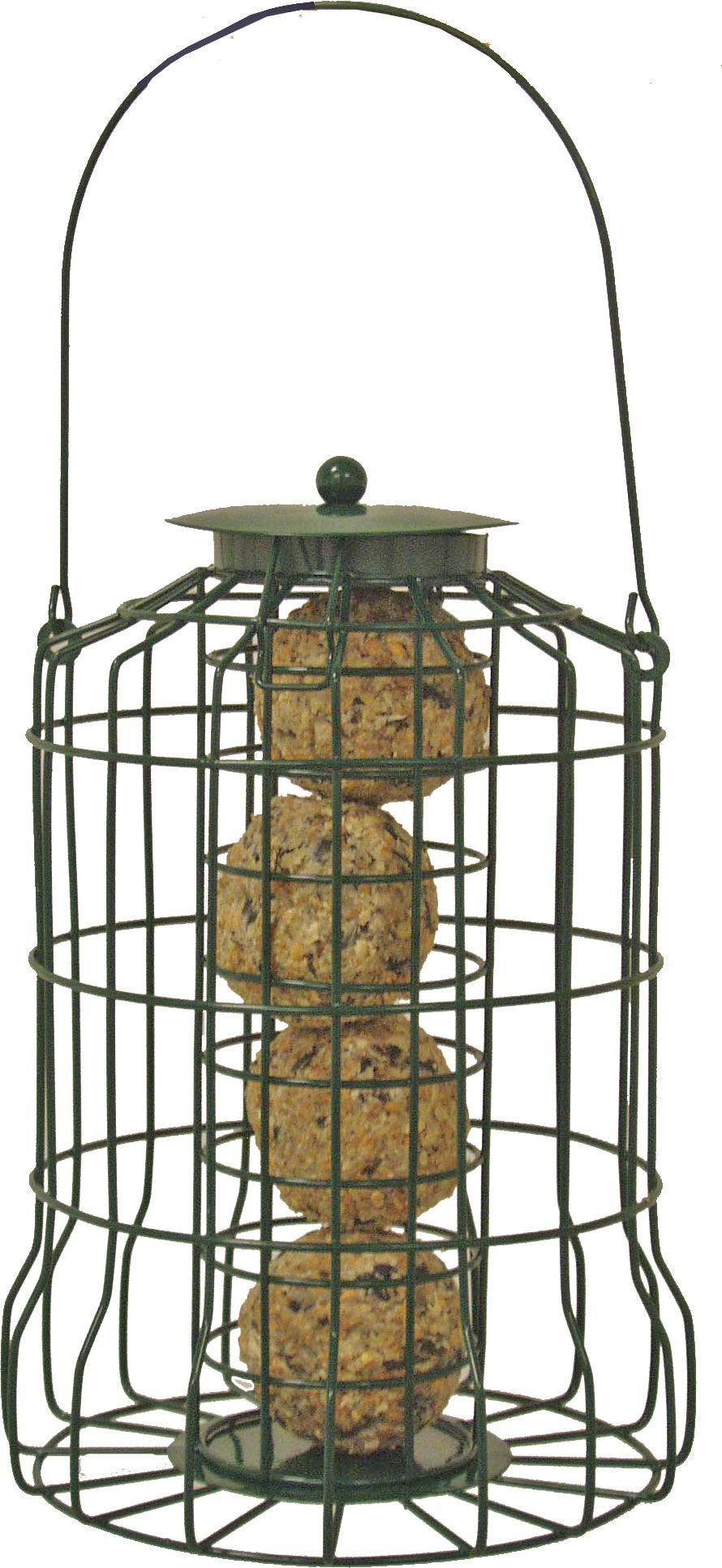 Mezenbolhouder metaal voor kleine vogels 24 x 17 cm groen
