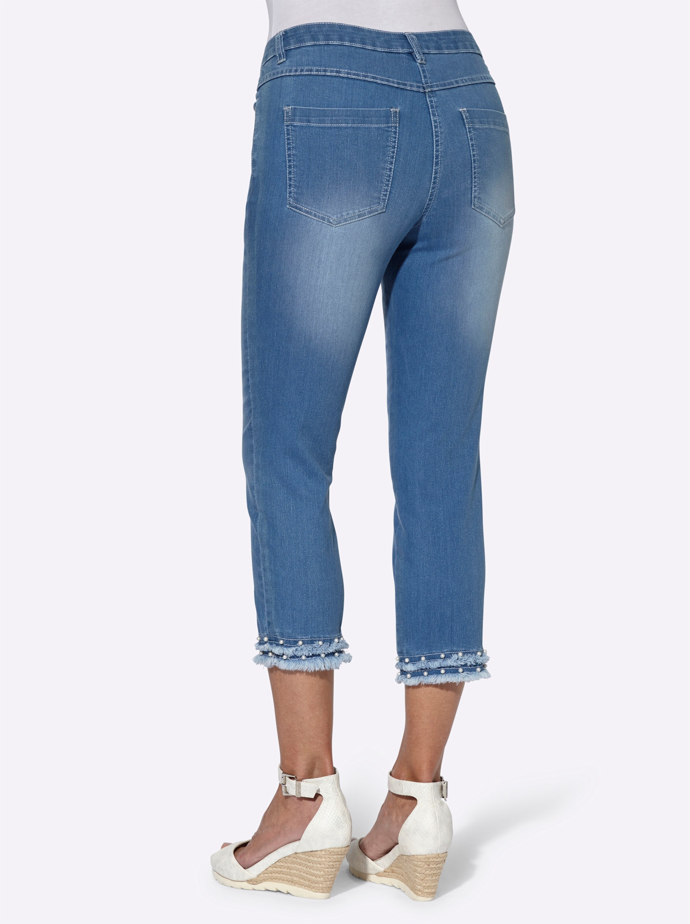 5-Pocket-Jeans in blue-bleached