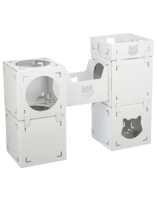 Trixie Kattenmeubel Casa Cara - Krabpalen - 93x72x30.5 cm Wit