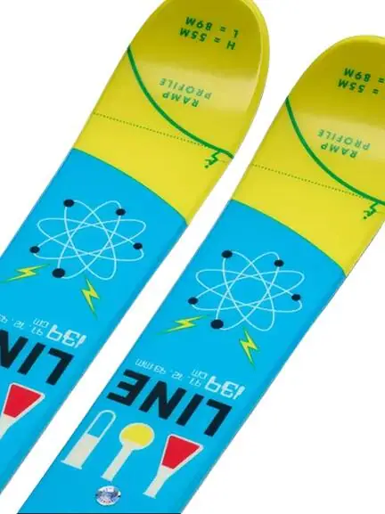 Line Wallisch Shorty Twintip Ski + FDT 4.5 Bindinger - Alpinski
