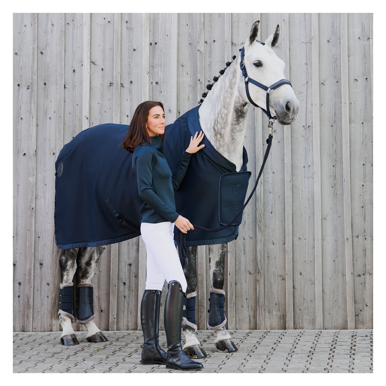 ESKADRON Platinum Abschwitzdecke Jersey Air - atlantic blue