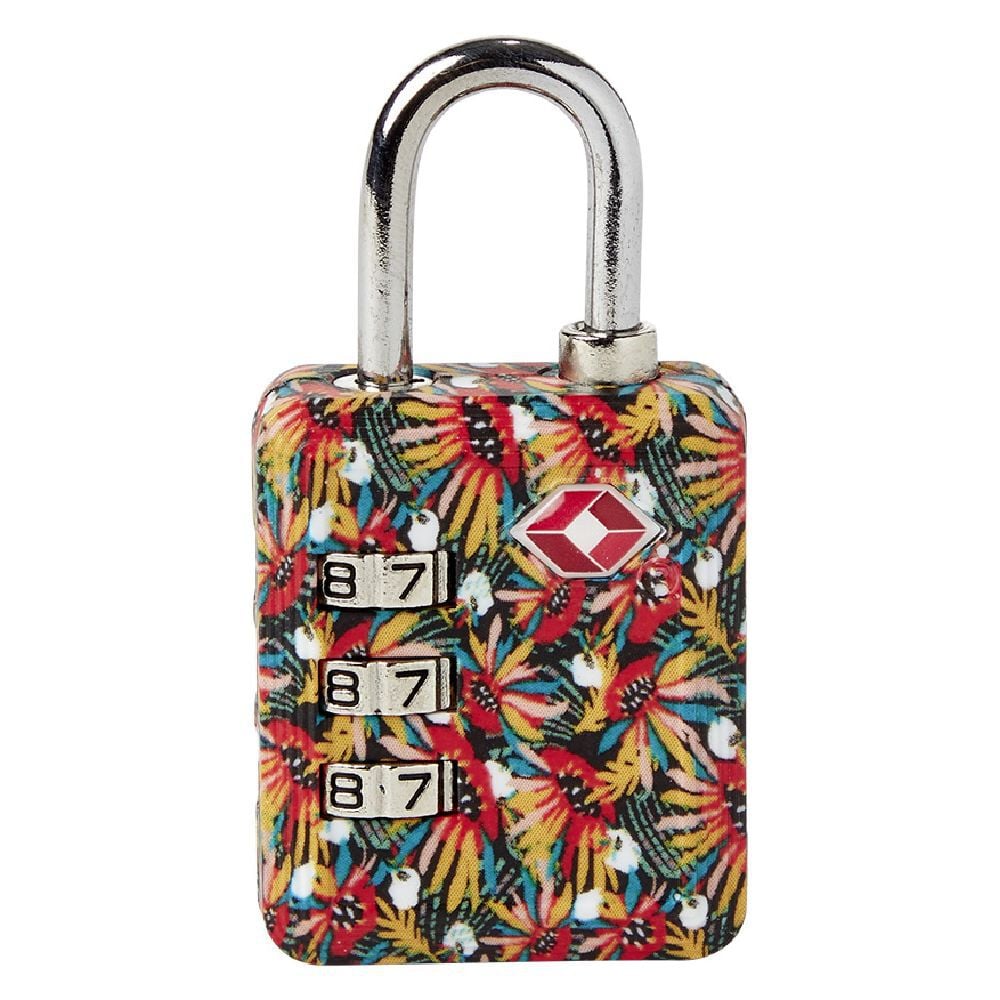 Cadenas combinaison 3 chiffres motif tropical L3,5cm