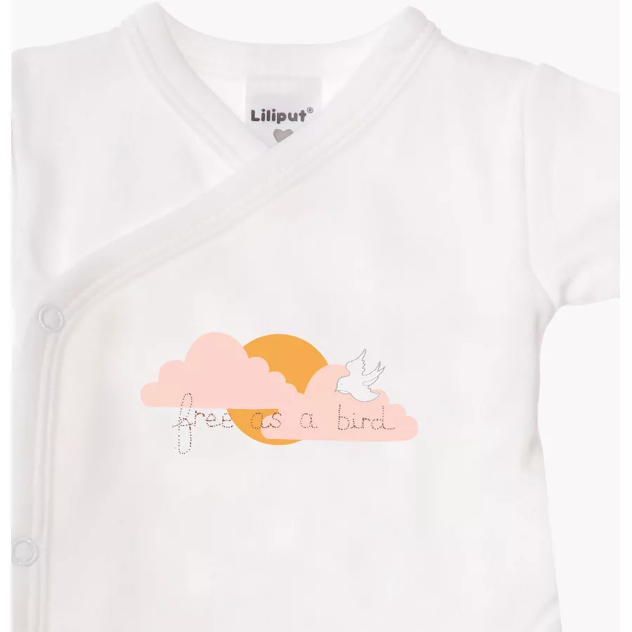 Liliput Kurzarm-Wickelbody 2er-Pack Birds weiß