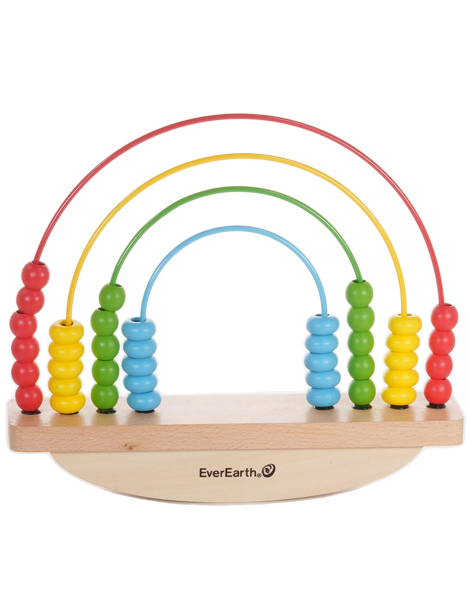 Balance-Abakus REGENBOGEN in bunt