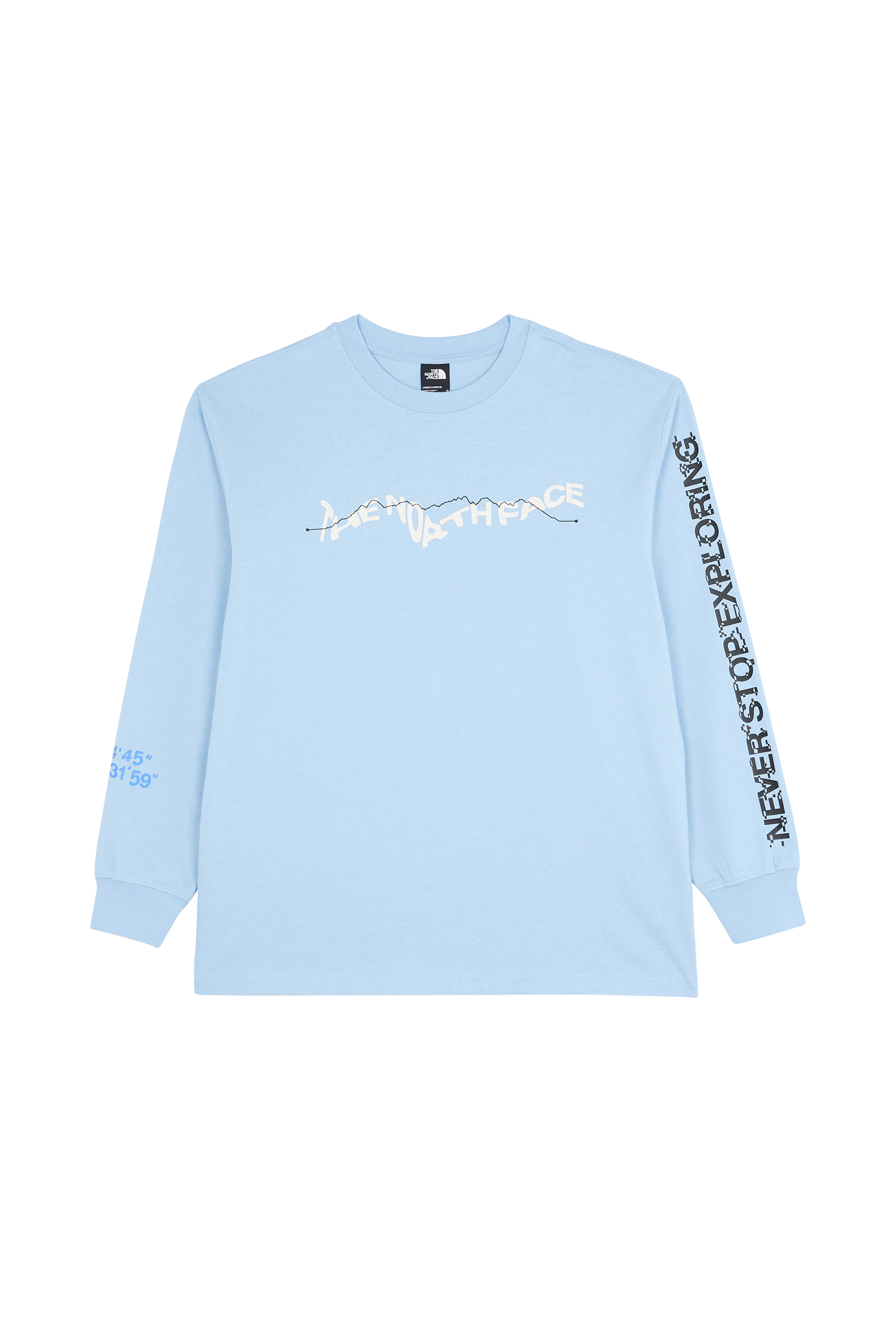 THE NORTH FACE T-shirt U NSE GRAPHIC L/S TEE Bleu