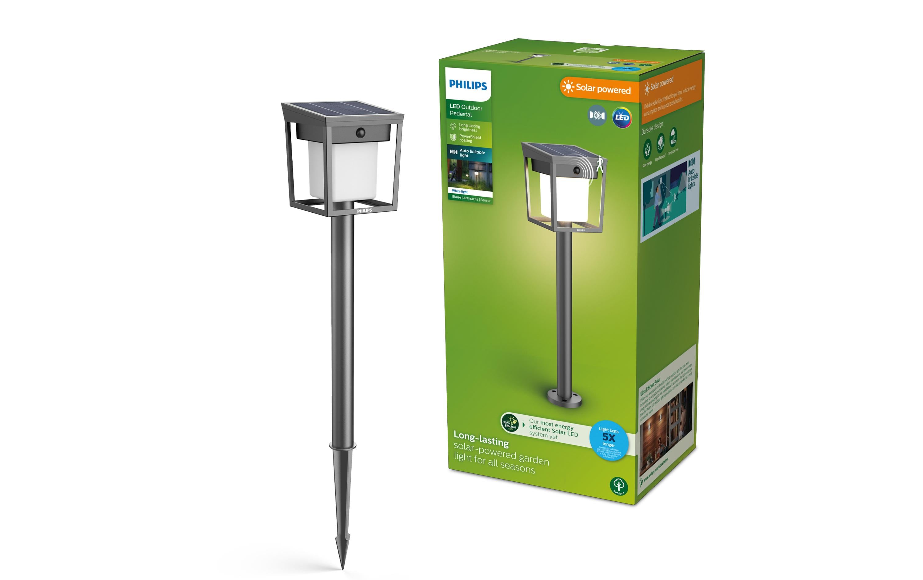 Blaise Sockel Solar UE Link 3000K anthrazitSolar-Aussenstandleuchte