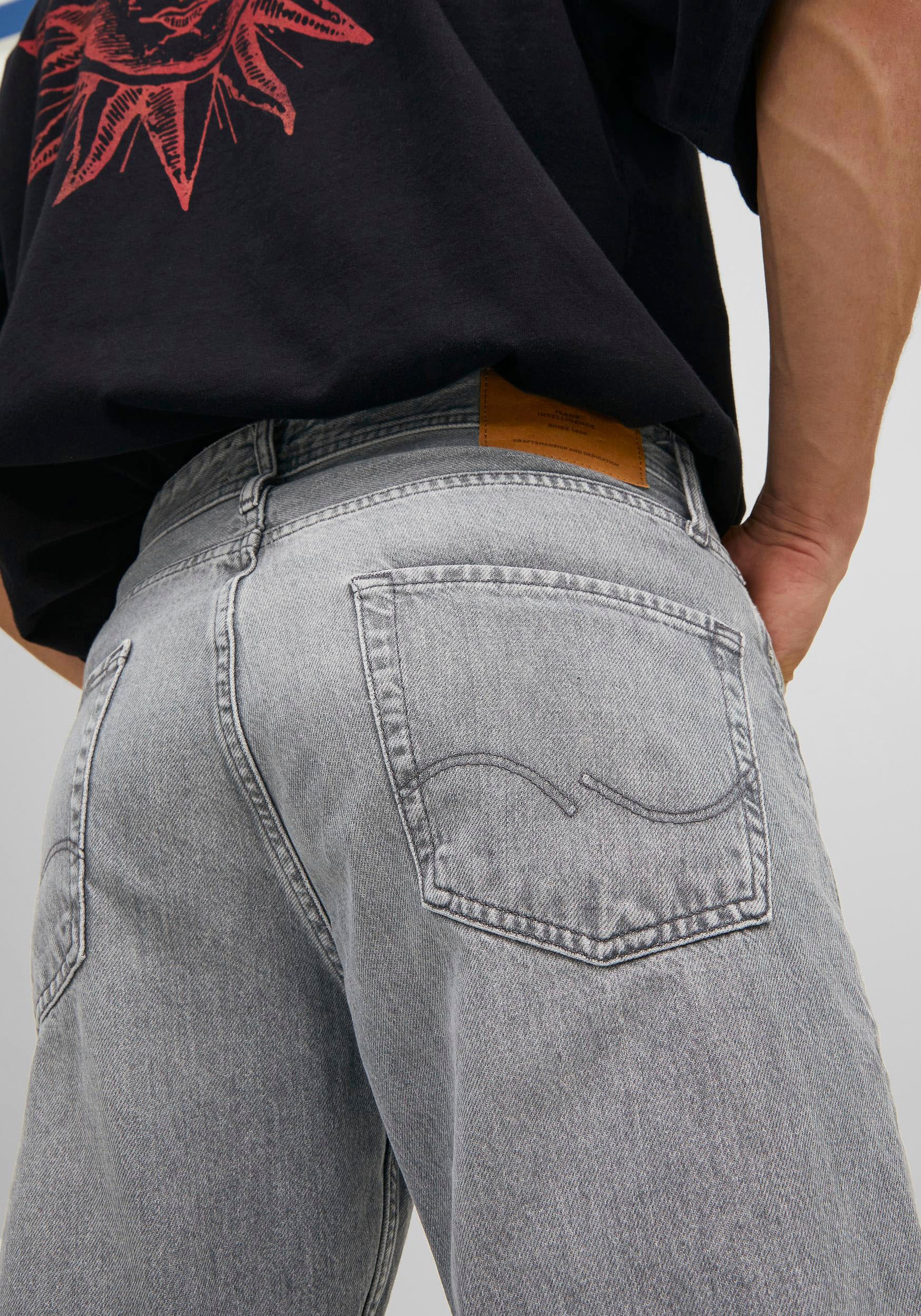 Jack & Jones Loose-fit-Jeans »JJICHRIS JJORIGINAL SBD 921 SN«, mit Gürtelschlaufen