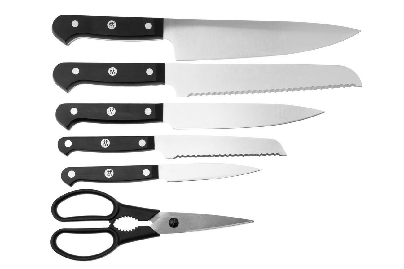 Zwilling Gourmet SharpBlock, 7-delig messenblok, grijs