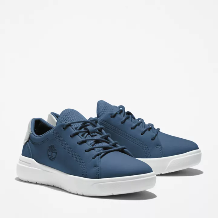 Basket basse à lacets Seneca Bay pour enfant en bleu