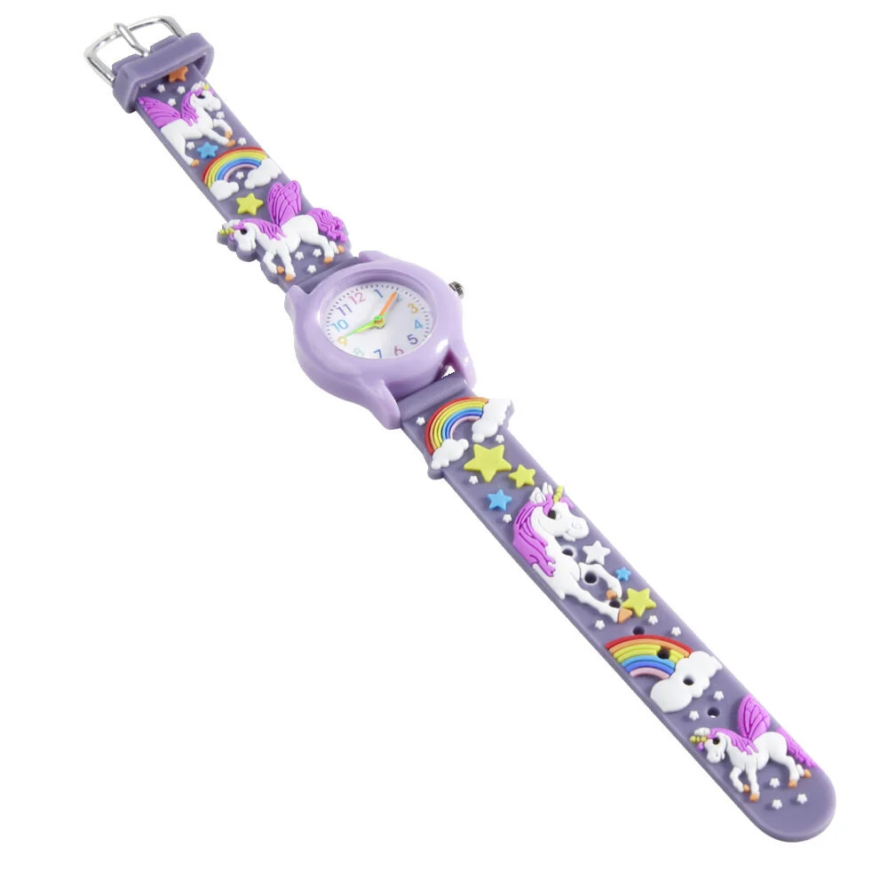 Montre enfant unisexe silicone et acier Ø3xL21cm - 8 modèles