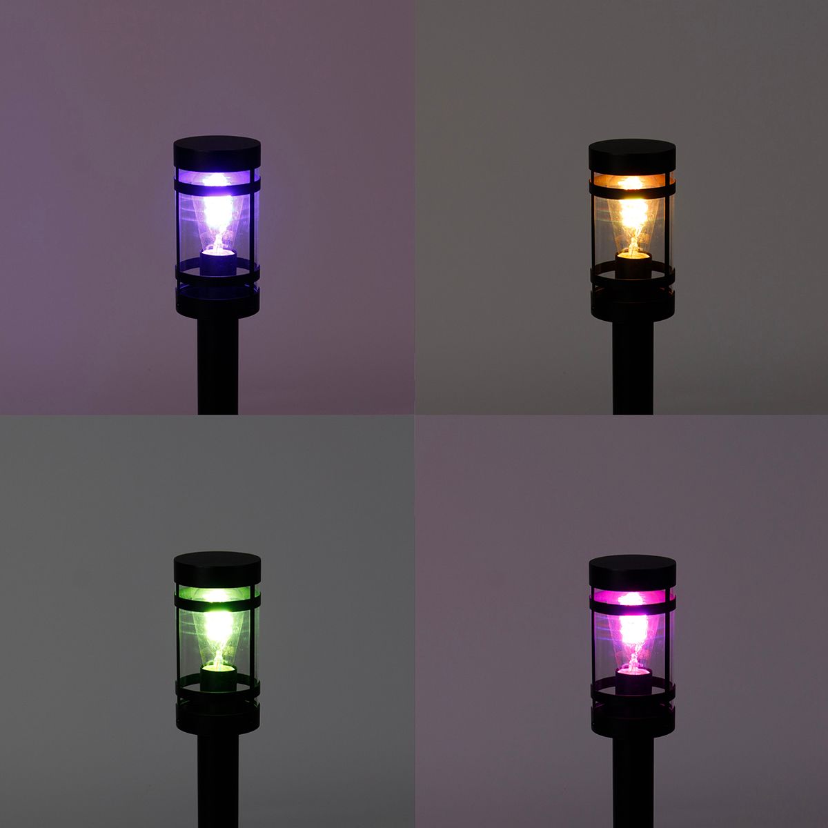 Smart buitenlamp zwart 80 cm IP44 incl. Wifi ST64 - Gleam