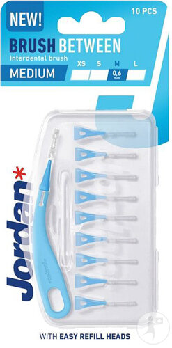 Jordan Clinic Brush Between Brossettes Interdentaires Taille M 10 Pièces