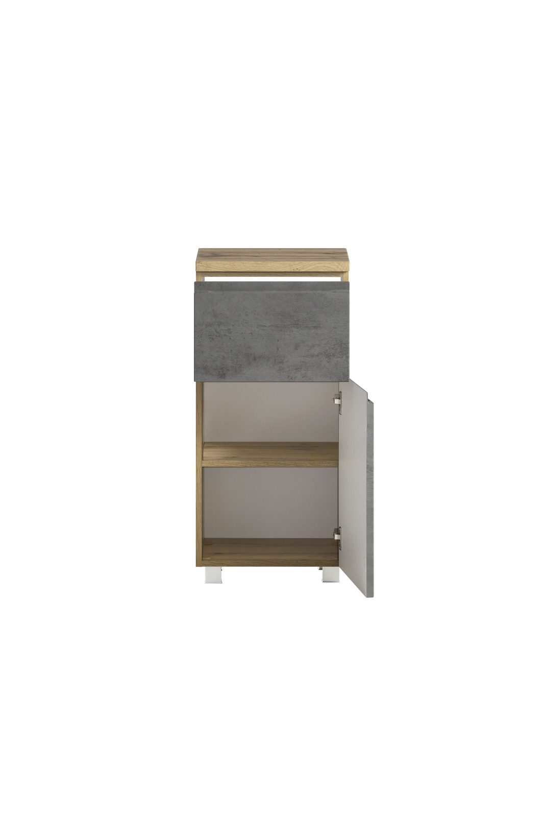Unterschrank - Wotaneiche - Oxid Beton - 40 cm