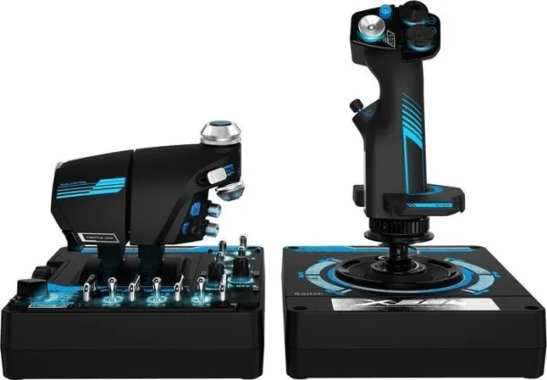 LOGITECH G Saitek Pro Flight X56 Rhino - Joystick og speeder - kabling - for PC