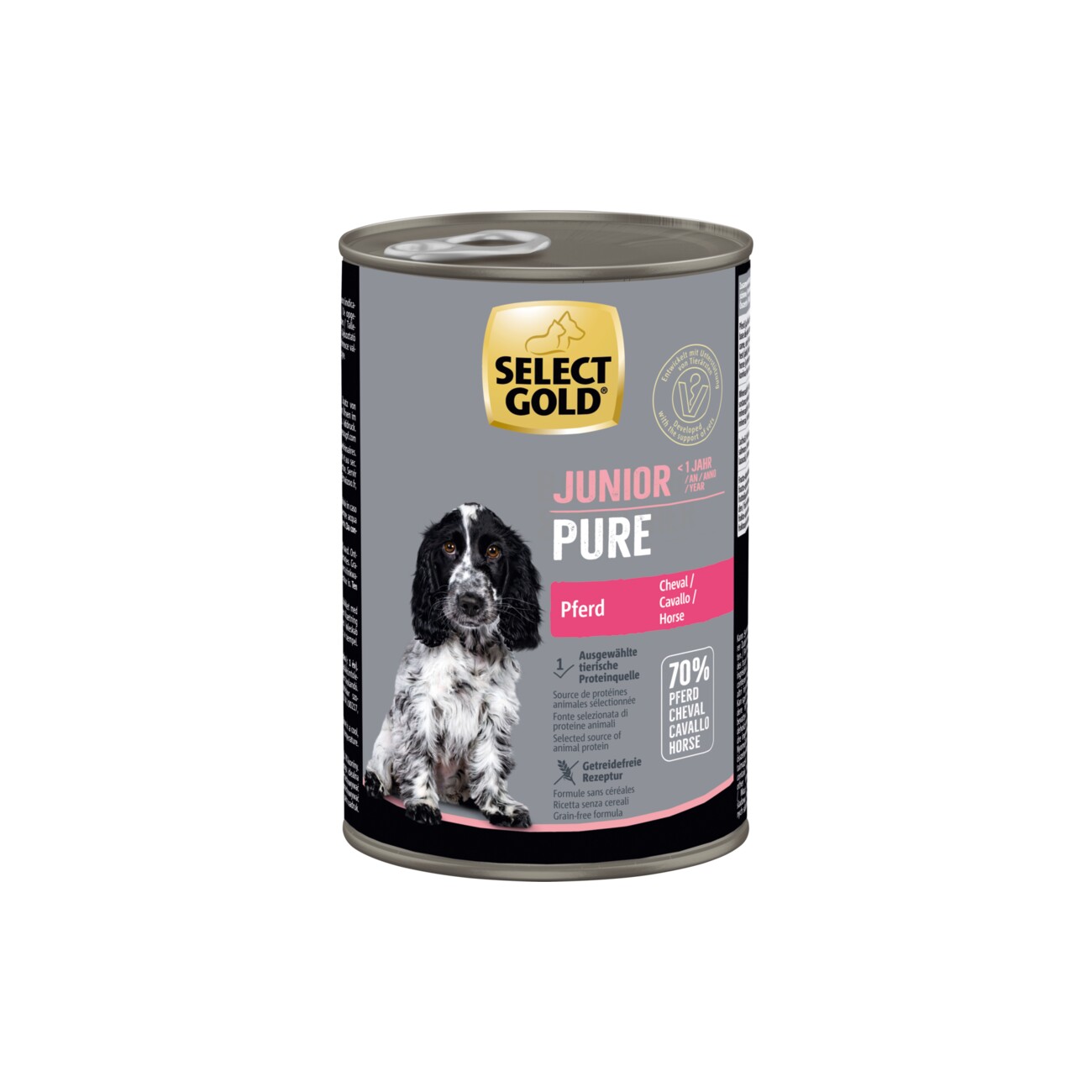 SELECT GOLD Pure Junior 100% Pferd 6x400 g