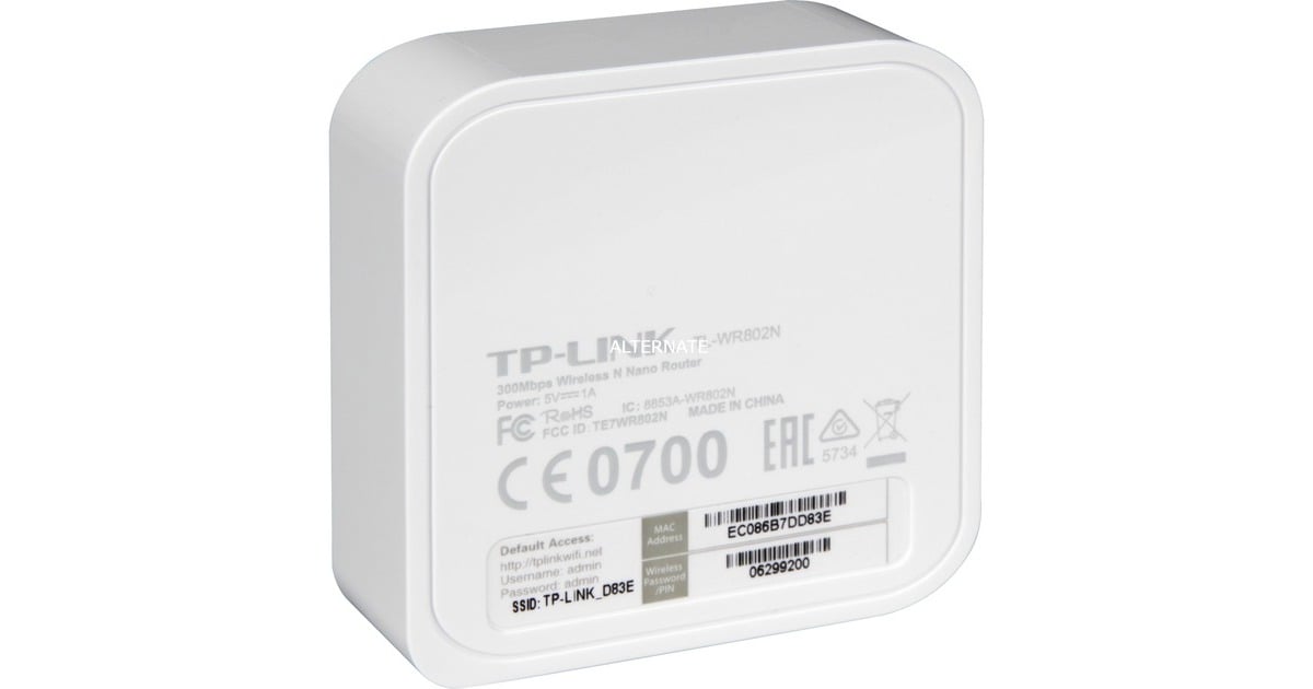 TP-LinkTL-WR802N Wireless N Nano Router 300Mbps