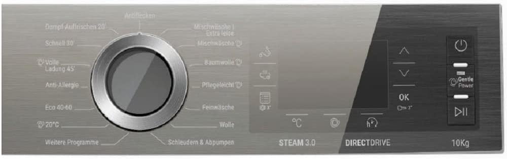 Bauknecht B8 W046WB DE Waschmaschine Frontlader / A / 10kg /GentlePower-Technologie/AutoDose /kraftvolle Fleckenentfernung /Steam Hygiene Option /Direct Drive-Motor /Startzeitvorwahl /Kindersicherung
