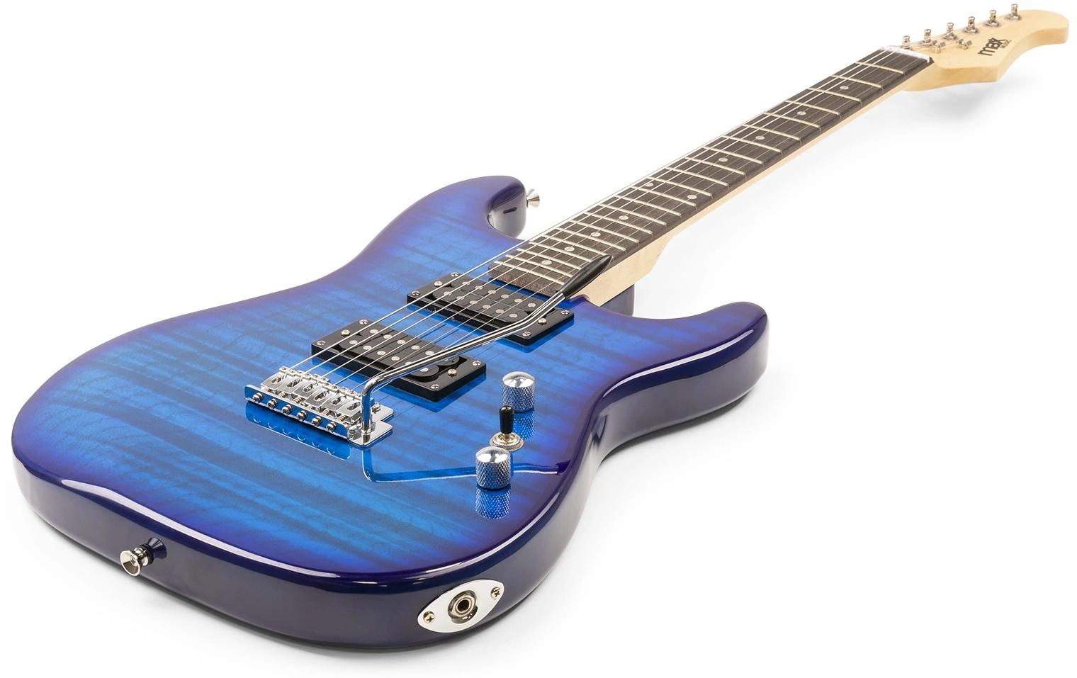 E-Gitarre GigKit Quilted Style Blau<br>E-Gitarre mit Zubehör
