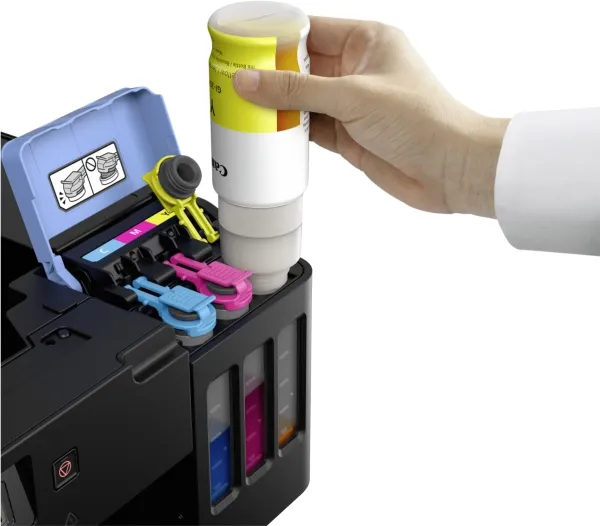 Canon PIXMA G5050 - Printer - farve - Duplex - blækprinter - kan genopfyldes - A4/Legal - op til 13 ipm (mono) / op til 6.8 ipm (farve) - kapacitet: 350 ark - USB 2.0, LAN, Wi-Fi(n)