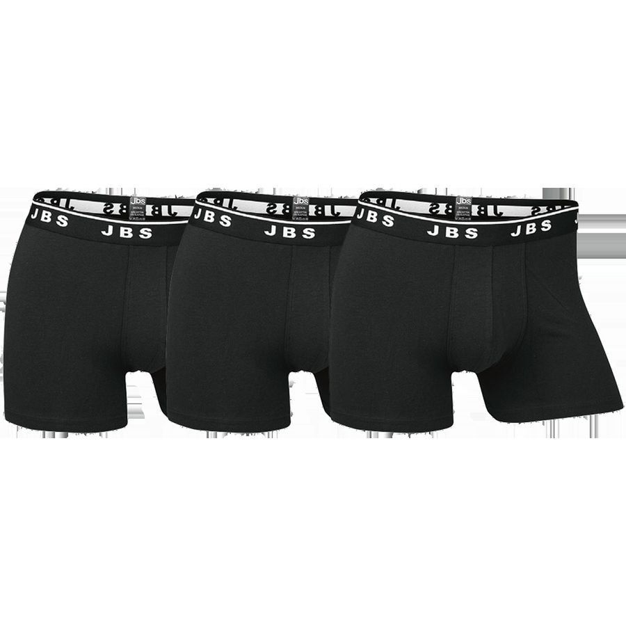 JBS GOTS Boxers Pack de 3 - Noir