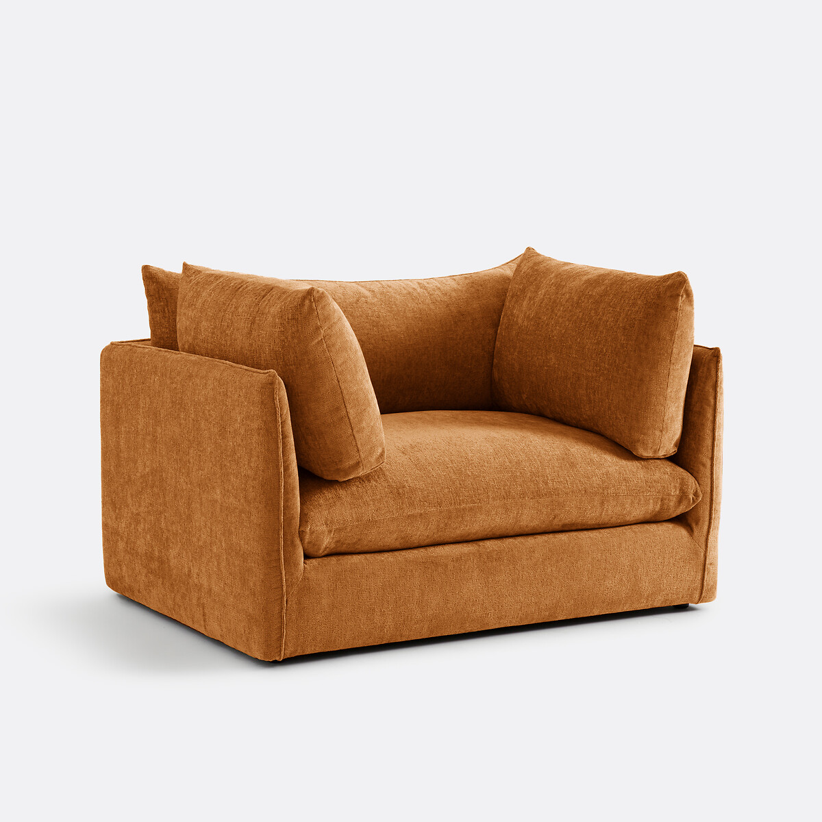 LA REDOUTE INTERIEURS<br>Poltrona XL Malo em fluweel texturizado