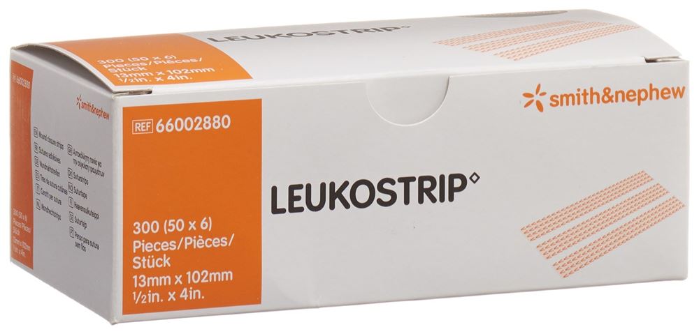 Leukostrip 13mmx102mm 6 Streifen 50 Stk<br>50 Stück, 13mmx102mm, 6 Streifen