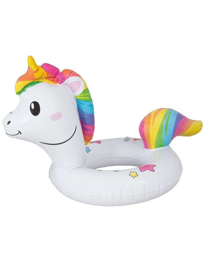 Puppen-Accessoire EINHORN-SCHWIMMRING „HENRI“ (35-45cm) in weiß/bunt