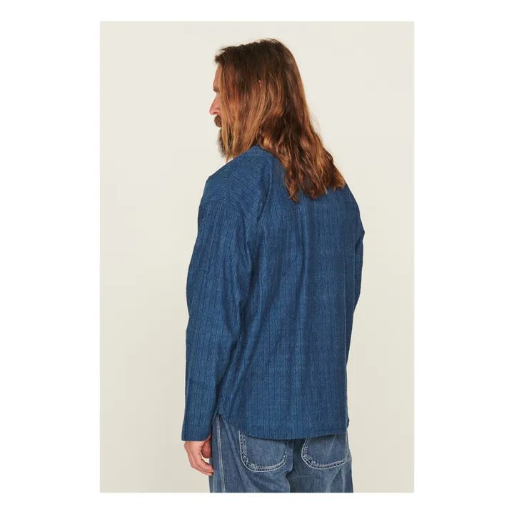 YMC Surchemise Baseball Coton | Bleu indigo