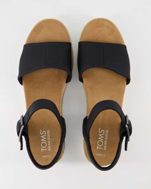 Toms Diana Wedges in Schwarz