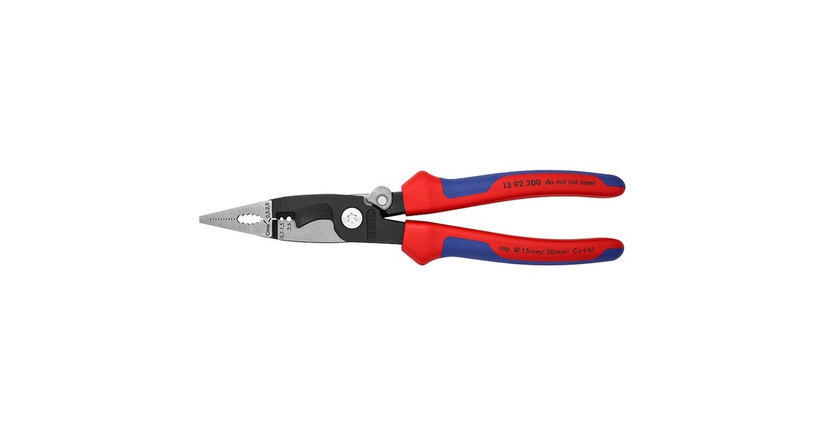 KNIPEXElektronica-installatietang 13 92 200   (Rood/blauw)