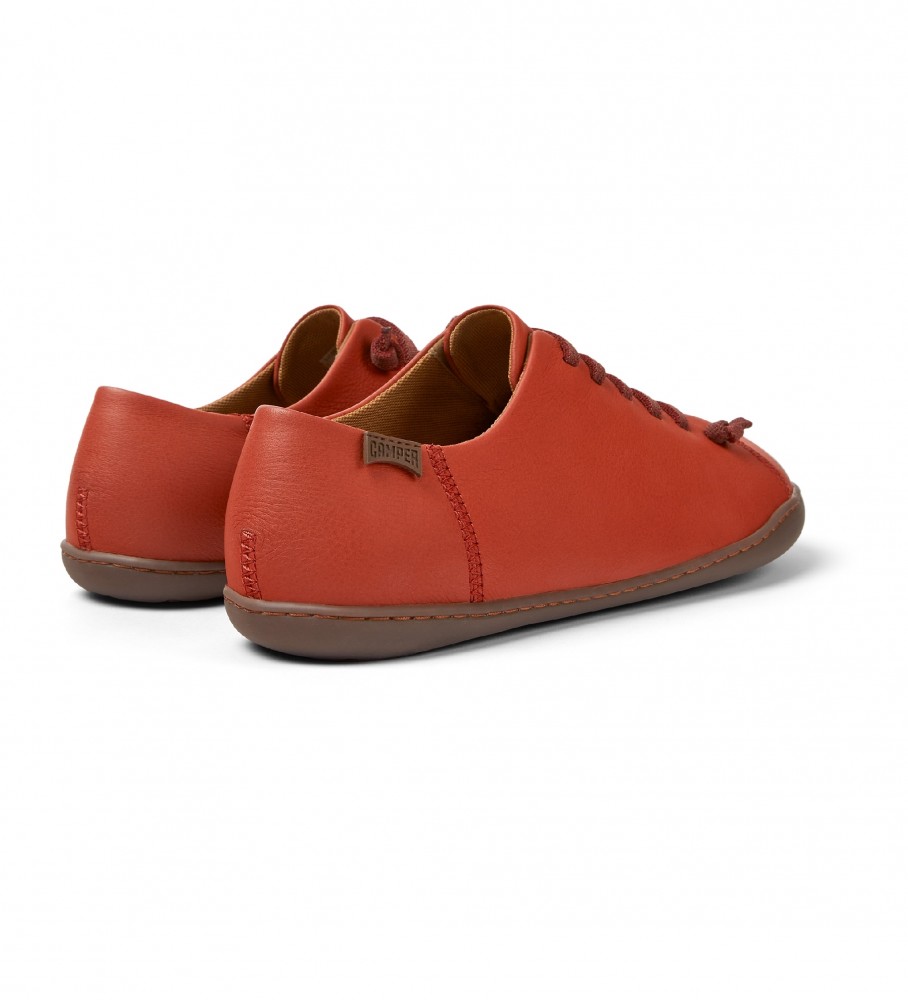 Chinelo de couro vermelho Camper Peu Cami